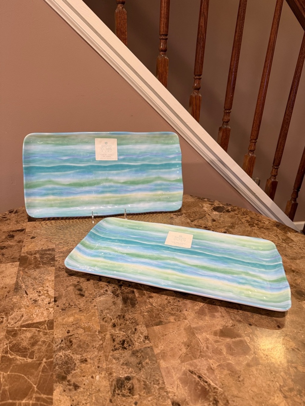 Sigrid Olsen Home 100% Melamine Serving Trays, Set of 2